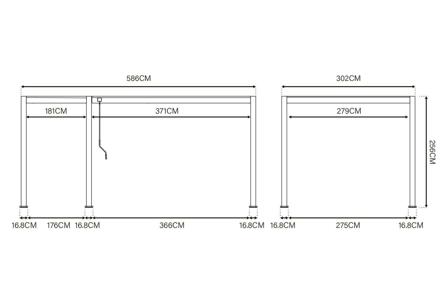 PERGONA Pergola Plus - 6x3m